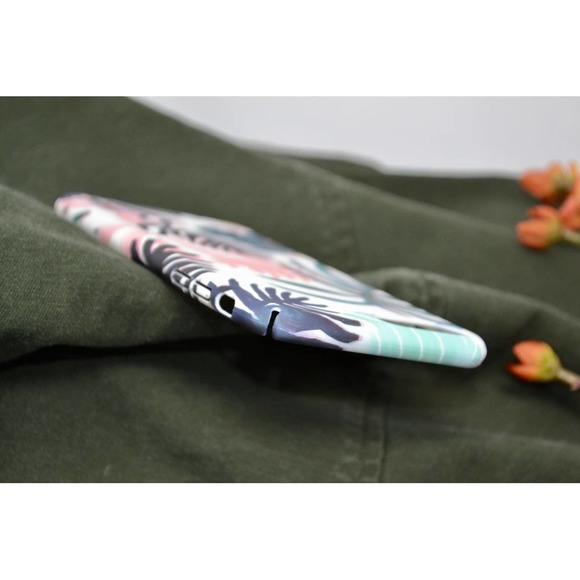 iPhone XR Case Pink Tropical Floral Print Cover - Picture 3 of 8